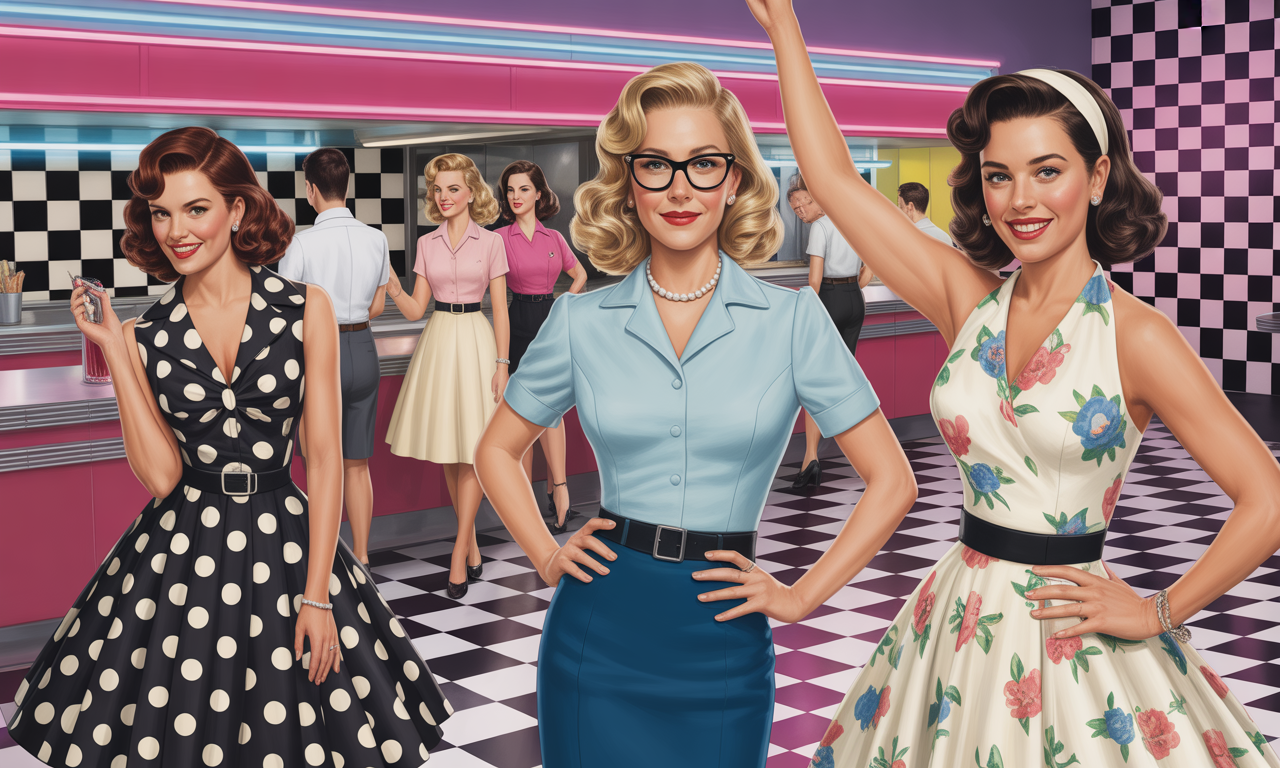 découvrez notre sélection d'idées de déguisements inspirés des années 50 pour femmes stylées. que ce soit pour une fête à thème ou un halloween mémorable, trouvez l'inspiration dans les emblématiques robes, jupes et accessoires de cette époque rétro. soyez la star de la soirée avec des looks chic et intemporels qui célèbrent la mode des années 50.